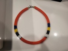   African Maasai Tribal Beaded Choker Necklace