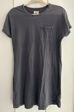 UpWest Resort And Mercantile Grey Cotton T Shirt Dress 100% Cotton Casual Soft S