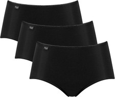 Sloggi Women's 24/7 Microfibre Midi Briefs Black Size 18 UK Comfort Underwear