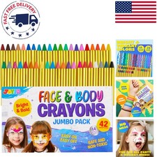 42PCS Children  s Face  Body Paint Crayons - Ideal for Parties  Events