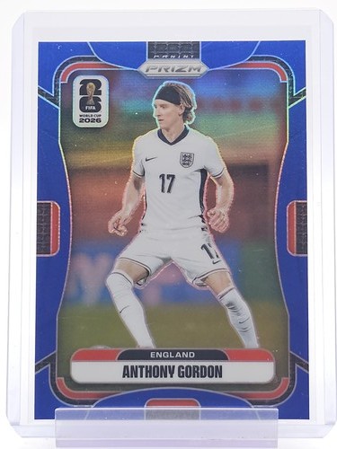 ANTHONY GORDON 2026-27 PANINI PRIZM FIFA WORLD CUP BLUE /40 #105 ENGLAND Q3701