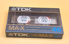 TDK MA-X 46  Blank Audio Cassette Tape Japan (Sealed)