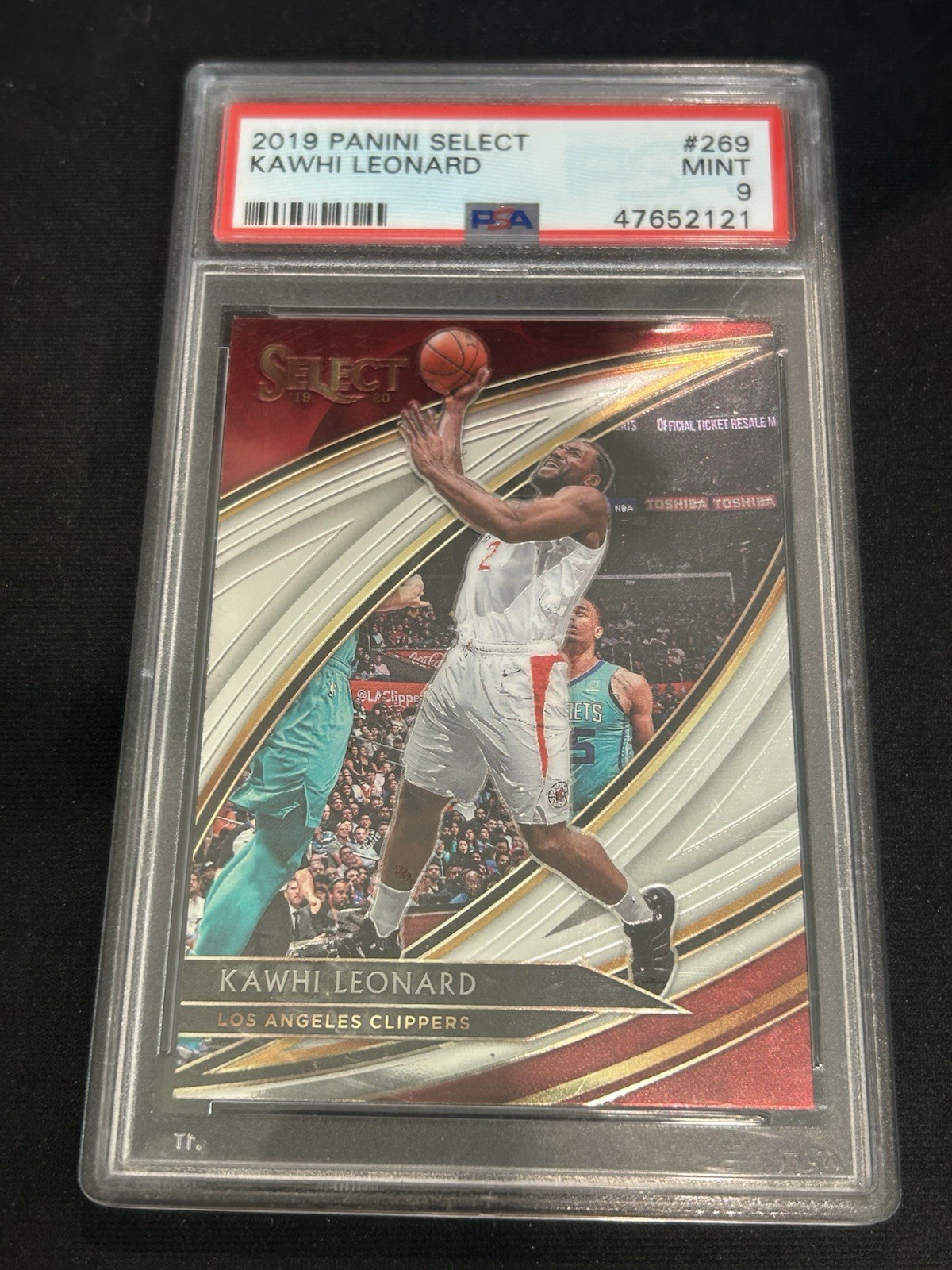 Kawhi Leonard 2019-20 Panini Select Courtside PSA 9 Los Angeles Clippers NBA
