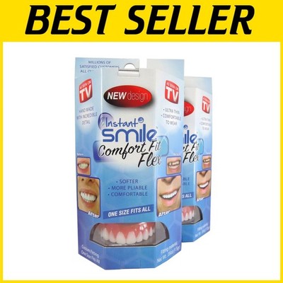 Custom Fit White Veneers - Easy Application Free USA  Shipping