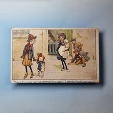 Austerity Comic Postcard C1920 Food Controller Children Apple