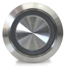 19mm Latching Billet Buttons /LED Orange Ring Johnny Law Motors custom