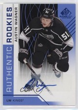 2018 Upper Deck SP Game Used Authentic Rookies Blue Austin Wagner #164 Auto x5u
