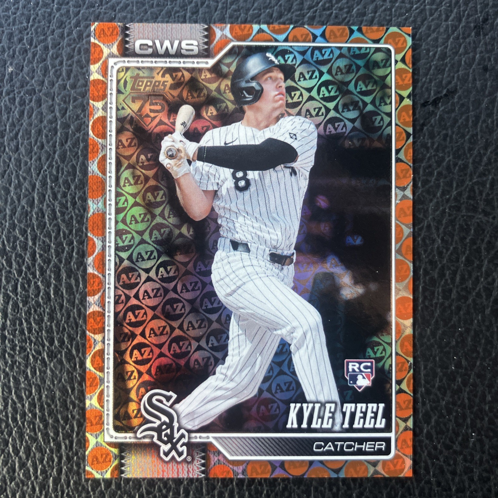 MLB Topps 2026 #201 Kyle Teel RC Spring Training Foil RC /25 Orange