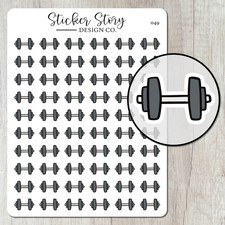Dumbbell Planner Stickers