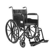 Drive Wheelchair Steel 18 inch foldable Light weight Swing away foot rest