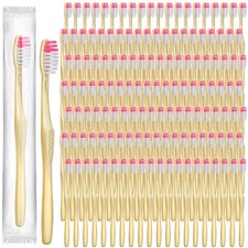 Tessco 1000 Pcs Disposable Toothbrushes Bulk 1 Count Pack of 1 , Yellow