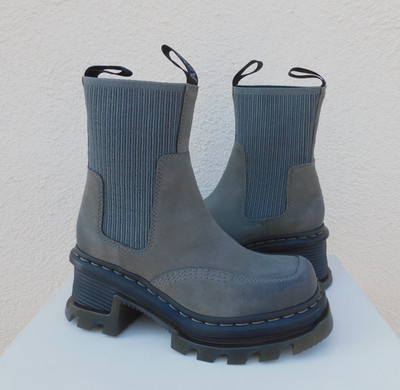 DR. MARTENS WAXY SUEDE CORRAN CHELSEA PLATFORM BOOTS, WOMEN US 6/ EUR 37 ~NEW