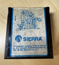 B.C.'s Quest For Tires Atari 400 800 XE XL Blue Game Cartridge Sierra 1983 image