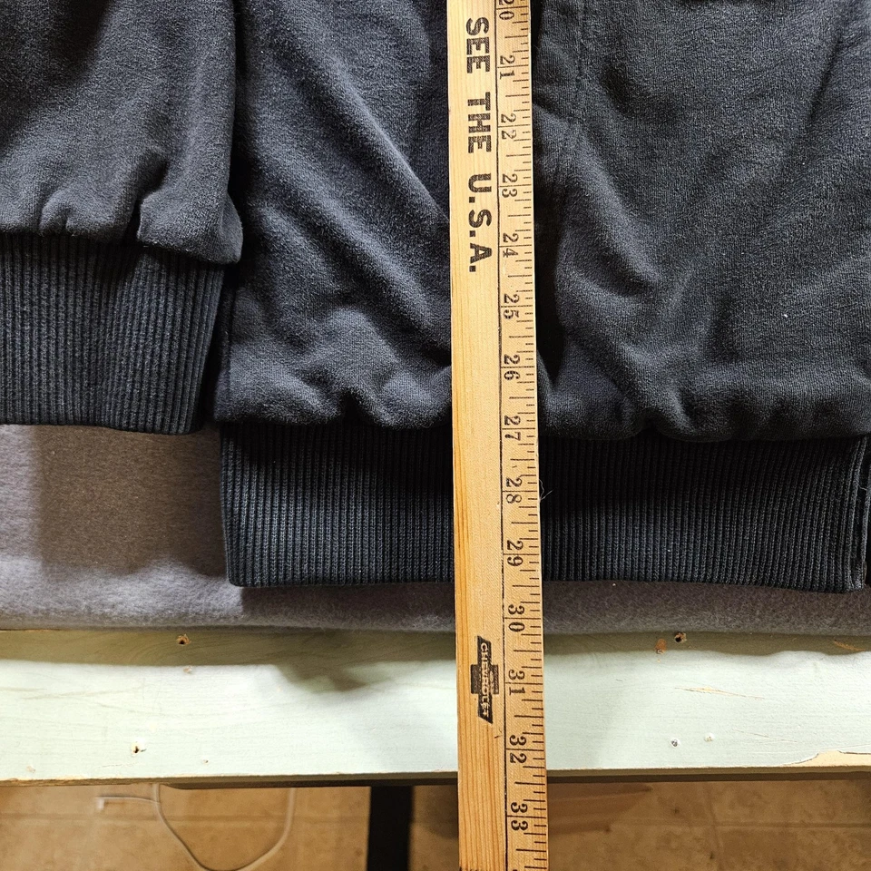 Sudadera con Capucha Archaic by Affliction XL/2XL Negra Reversible Cremallera Calavera Gótica Y2K Foto 4 de 4