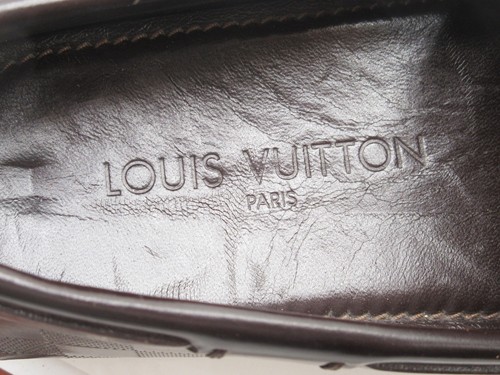 Men's Louis Vuitton Dark Brown Monogram Driving Moccasins Size 7.5 UK, 8.5 USA - Picture 9 of 11