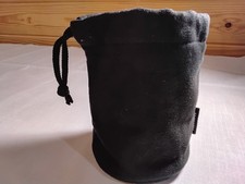 Genuine Nikon Black Suede Soft Lens Case Pouch Bag 4"x 3.5" approx