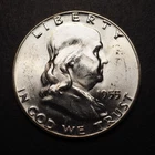 1955 *P* UNC SILVER FRANKLIN HALF DOLLAR **NICE COIN!** FREE SHIPPING! C 1047
