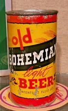 1950's OLD BOHEMIAN FLAT TOP BEER CAN EASTERN BREWING CO HAMMONTON NEW JERSEY