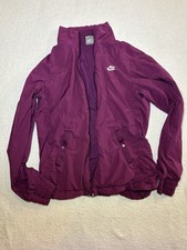 Vintage Women's 8-10 Medium NIKE Purple Spring Windbreaker Full Zip Jacket