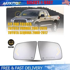 For Toyota Tundra 2007-20 Sequoia 2008-17 Heated Signal Mirror Glass Lh Rh 2-10x