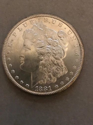 Spectacular Near Uncirculated and Uncertified 1881-S Morgan Silver Dollar