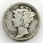 1921 Mercury Dime Better Date Silver 10C Fine Early Philadelphia Issue Key Rare