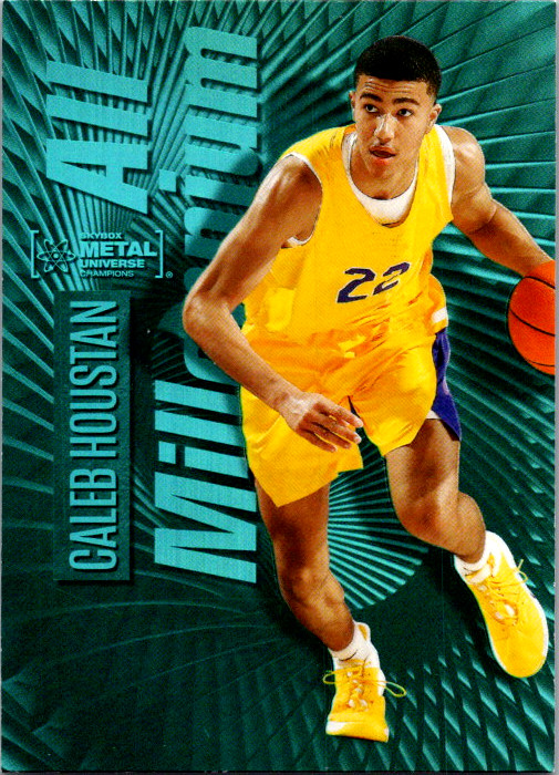 2023 SKYBOX METAL UNIVERSE CALEB HOUSTON ROOKIE AQUA ALL MILLENNIUM RC #125 NM+