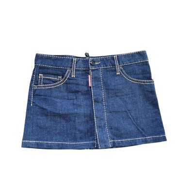Vintage 90s/ Y2K Rare Dsquared Denim Mini Skirt Sz 38 S