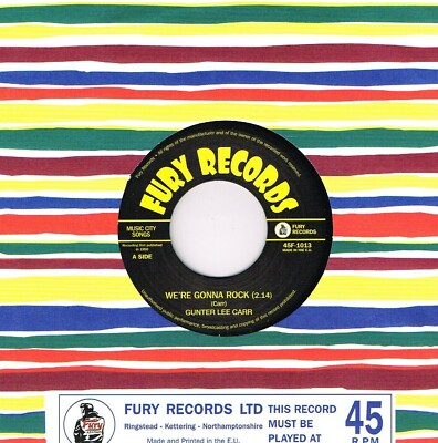 45Re GUNTER LEE CARR ''We're Gonna Rock / Rock Little Baby'' 50s R&B Double Sider 