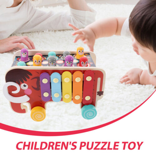 1 Set Wooden Pounding Toy Toddlers Hammering Toy Motor Skill Toy Preschool - Picture 10 of 12