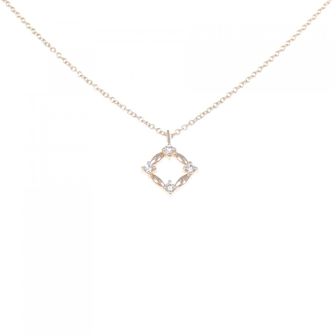 Authentic K10PG Diamond Necklace  #260-006-908-7691