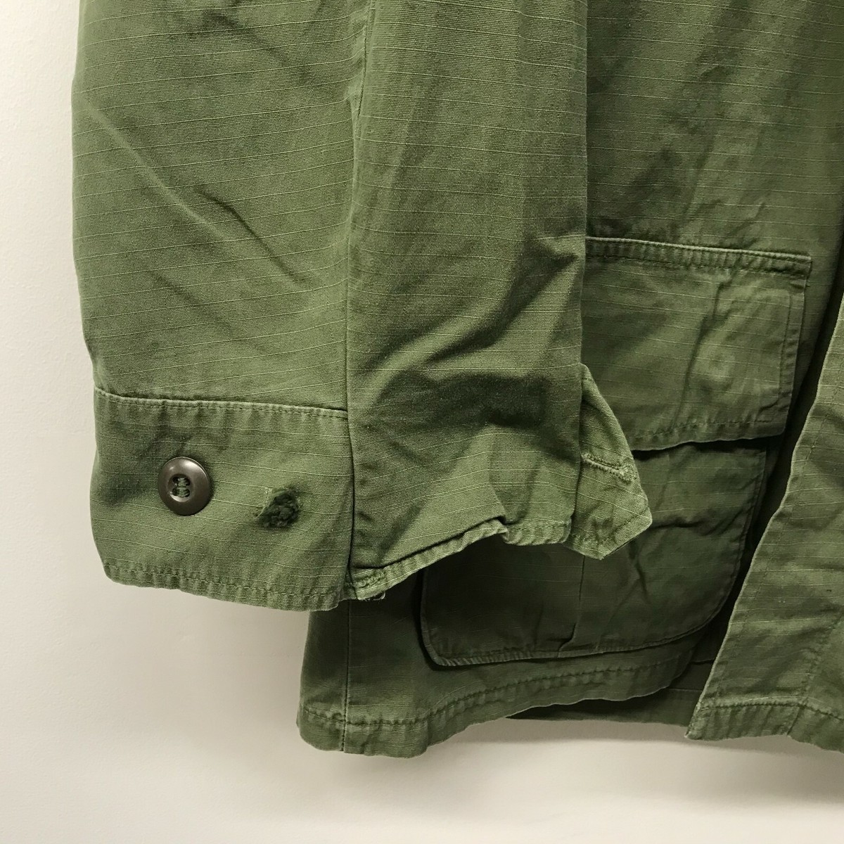 Vintage Jungle Fatigue Shirt / Rip-Stop, Size XS/Regular, US Army