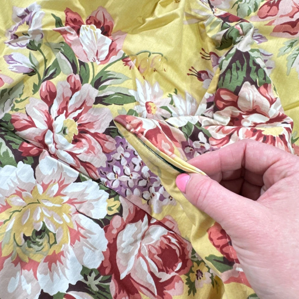 vintage ralph lauren comforter twin sophie brooke yellow floral usa y2k 90s - Image 2 of 4