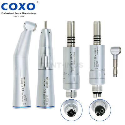 COXO Dental Low Speed Inner Water Contra Angle Straight Handpiece 2/4H Air Motor
