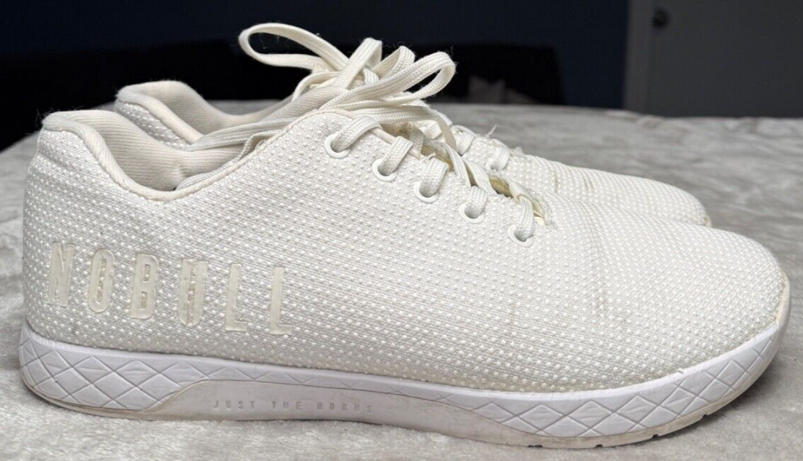 Nobull Outwork White Training Crossfit Lifting Shoes Mens Size 10.5 Womens 12