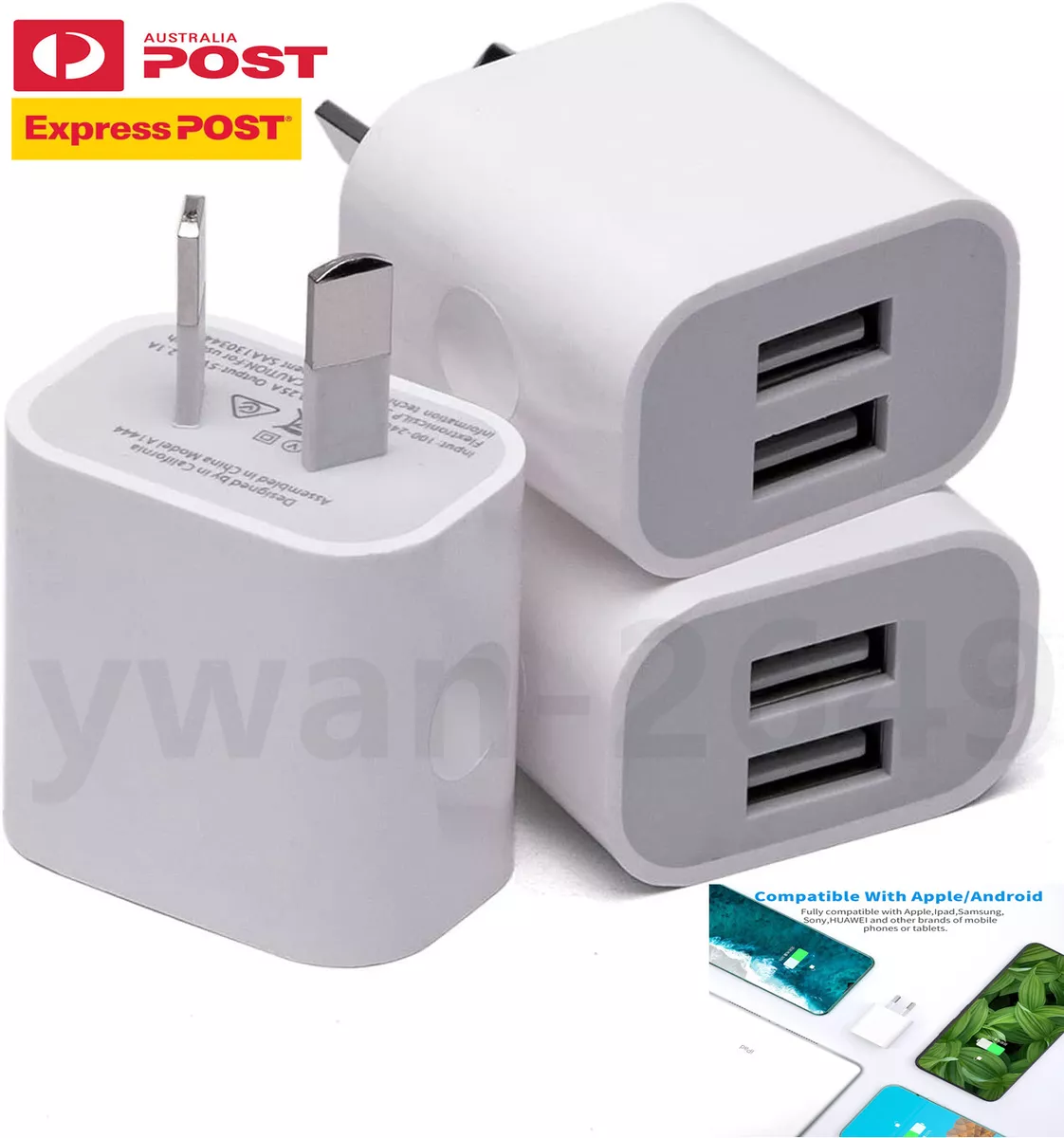Universal Travel 5V 5A Dual USB AC Fast Wall Charger Power Adapter AU Plug Phone eBay