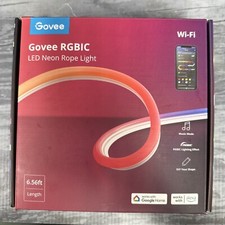 Govee RGBIC Neon Rope Light, 6.56ft Length, Wi-Fi Compatable with Music Mode