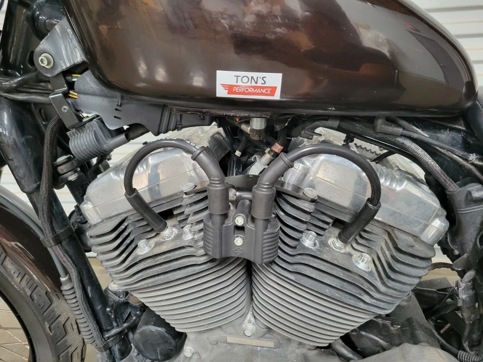 Par de fios de vela de ignição Harley Sportster realocação de bobina 10,4 mm Taylor Black 07+ - Imagem 3 de 3