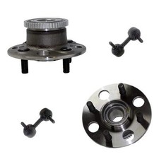 Juego de 4 cojinetes de rueda trasera y buje con ABS + barra estabilizadora para Honda Civic 2001-2005 1,7 L