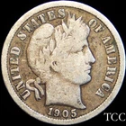1905 MICRO O BARBER DIME ~ RARE ORIGINAL COIN NEW ORLEANS ~ FREE SHIPPING ~ TCC