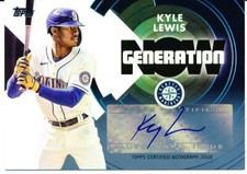 2022 Topps Kyle Lewis Now Generation Auto 9/10