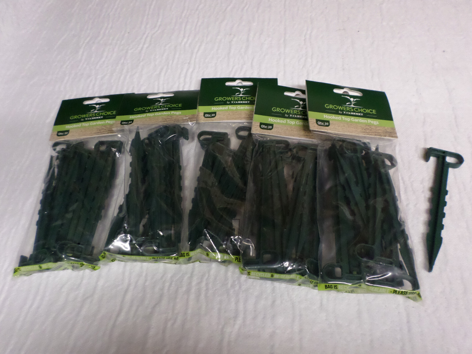 100x Large GARDEN PEGS Membrane/Landscape Driveway Path Anchor Pin Ground Fixing
