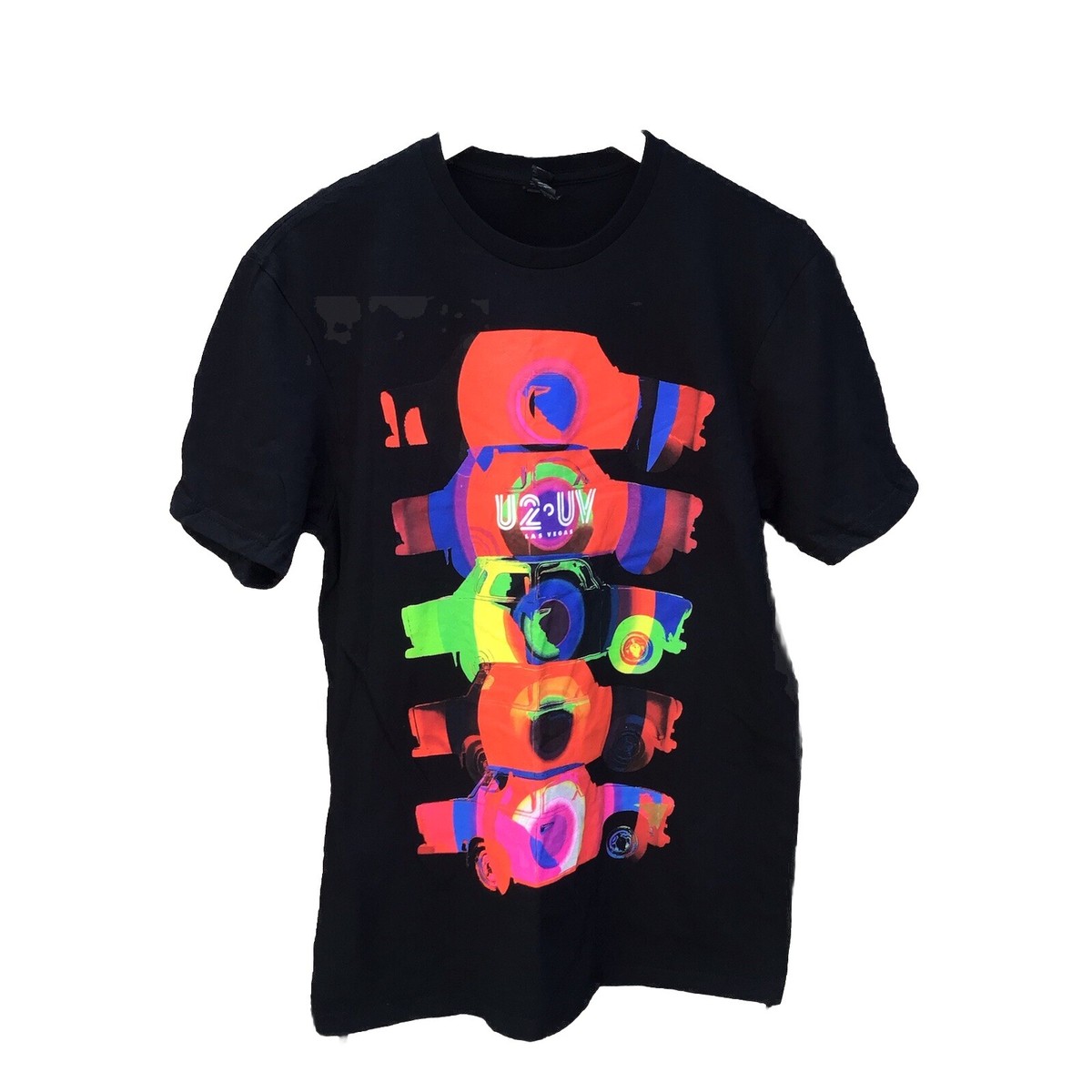 U2 UV ライブ Tシャツ Lサイズ ネイビー U2 UV ライブ Tシャツ Lサイズ ネイビー