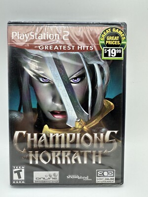 Sealed Champions of Norrath PlayStation 2 Ps2. Black label. Rare
