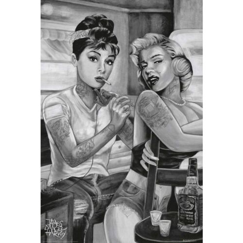 MARILYN & AUDREY - TATTOO POSTER 24x36 - 160056 - Picture 1 of 1