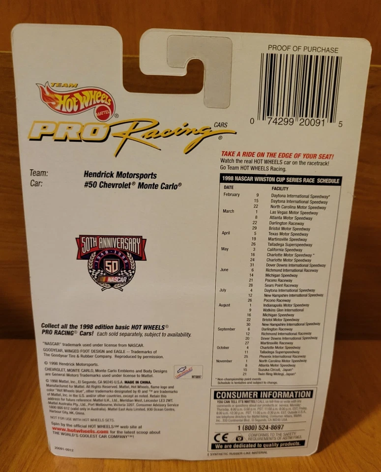 Chevrolet Monte Carlo 1998 primera edición 1:64 #50 Hendrick Motorsports Foto 4 de 4