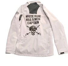 Elevate Mens Jacket Coat Black White Captain Morgan Rum Camaro 2XL 