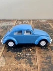 Vintage 1960s Tonka VW Blue Beetle Bug Pressed Steel Toy Car 52680 Very Nice!