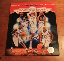GRIFFIN, PAUL, BILLUPS, BUTLER, JORDAN CLIPPERS TEAM SIGNED AUTOGRAPHED PHOTO