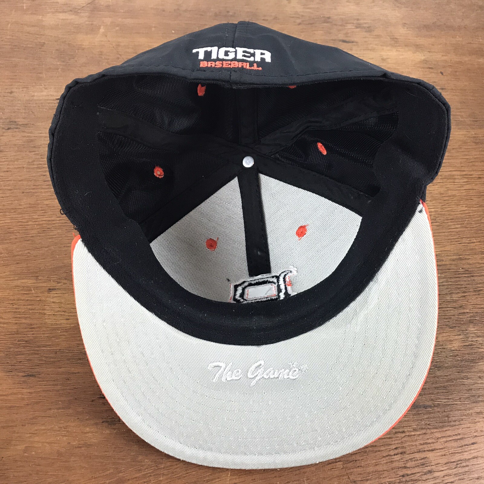 Tiger Baseball Black Polyester A-Flex Cap Hat Med… - image 6